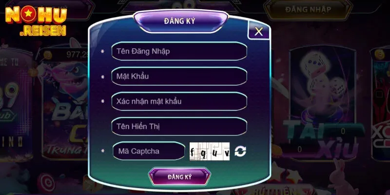 Thao tác đăng ký 789club bằng PC