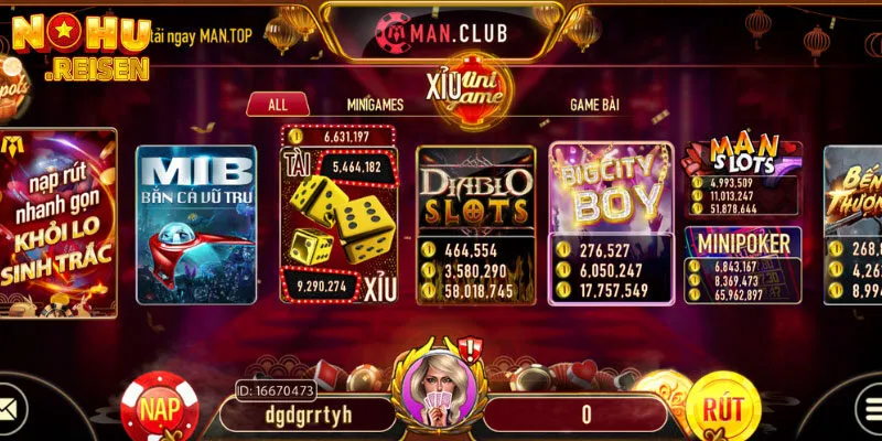 Giao diện game ấn tượng