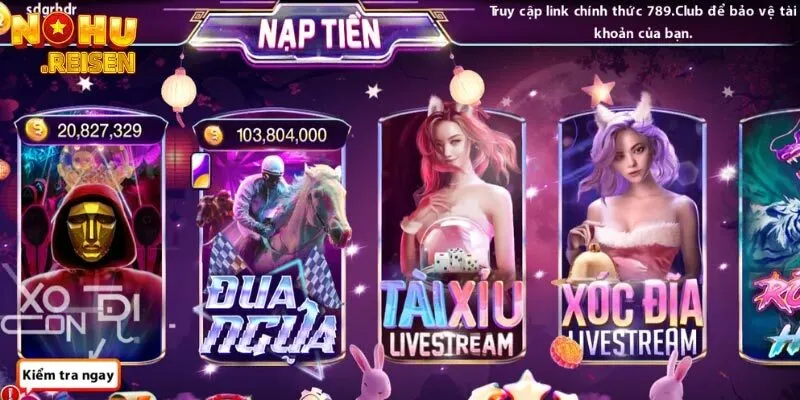 Hệ thống thanh toán tối ưu tại 789Club