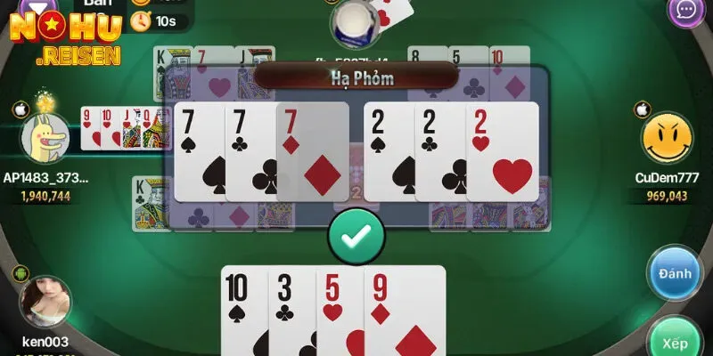 Tại phỏm sảnh bằng cách câu bài